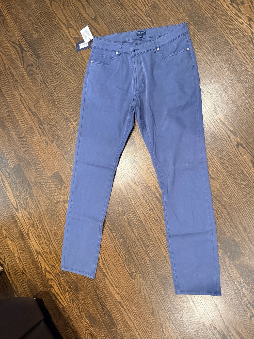 NWT Peter Millar Men's wayfare tailored fit 5 pocket pant Blue